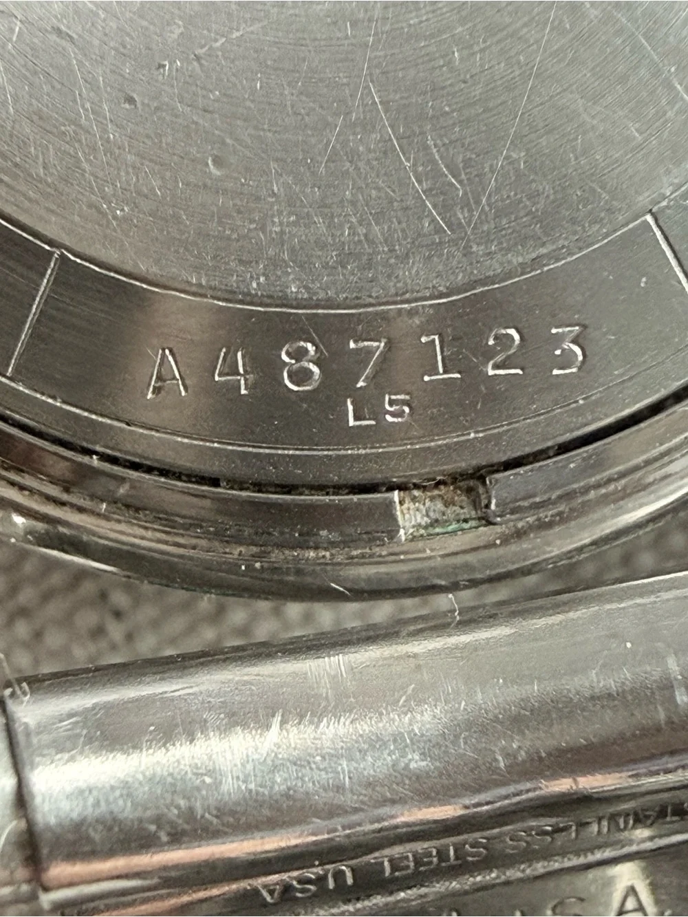 Vintage 1955 Bulova 23 Jewels Automatic Watch Black Sunburst Dial L5